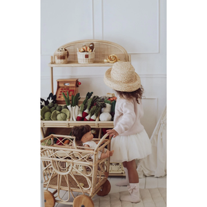 Wholesale Rattan Eco- Friendly MARKET <b>CART</b> for Kid Playing Made in Vietnam - Product Image 6