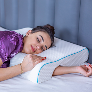 Visco Memory Foam Orthopedic White Customizable <b>Neck</b> Pillow with Arm Support 65x49x31 12cm for Healthy Deep Sleep - Product Image 1