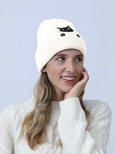 2025 New Design Wool/Cotton Breathable <b>Waterproof</b> Jacquard Hand-Knitted Unisex Adult <b>Beanie</b> Hats OEM Service Wholesale Custom - Product Image 5