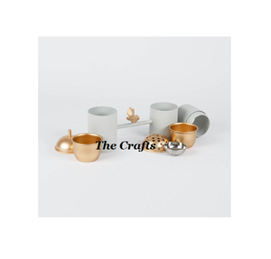 Brûleur à Bakhoor de qualité supérieure en fer blanc et or, Mabkhars, brûleur à Bakhoor pour l'utilisation de parfums de mariage - Product Image 6