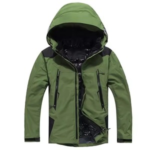 Veste softshell imperméable pour hommes, vêtements tactiques d'extérieur, veste d'hiver coupe-vent de camping et de pêche personnalisée - Product Image 4
