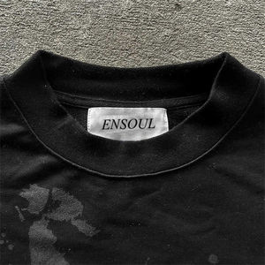 Sudadera de gran tamaño de doble capa de manga larga bordada Unisex de peso pesado personalizada con diamantes de imitación desgastados de alta calidad - Product Image 2