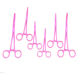 ชุดคีมหนีบเข็มสแตนเลสแบบแมนนวลชุดอุปกรณ์ผ่าตัดห้ามเลือดเคลือบสีรุ้งใช้ซ้ำได้ - Product Image 5