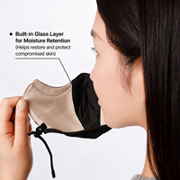 Masque facial léger et chaud en nylon Meiyang, couche intérieure en tissu hydratant, protection UV UPF50+, anti-buée, avec fil nasal, masque coréen