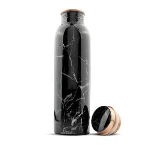 Bouteille d'eau élégante en cuivre, émaillée, à motifs floraux, faite à la main, cadeau pour les personnes soucieuses de leur bien-être dans une maison moderne - Product Image 4