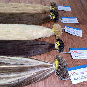 PRODUCTO MEJOR VENTA: Cabello de punta de queratina Natural Liso Colores completos Trama de extensión de cabello humano vietnamita - Product Image 5