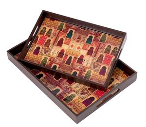 ถาดเสิร์ฟงานฝีมือทำมือจากไม้เคลือบเงา ถาดเครื่องใช้บนโต๊ะอาหารจากช่างฝีมือ - Product Image 3