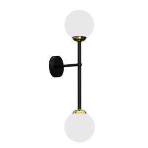 Classic Off-White Round Shade Indoor Wall Lamp <b>Sconce</b> LED <b>Light</b> Source with Iron Body for Home Office Bedroom Living Room Decor - Product Image 1