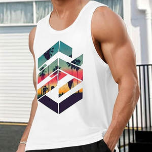 Camiseta sin mangas deportiva informal transpirable para hombre, nueva moda, diseño al por mayor con sublimación, correr y entrenar perfectamente - Product Image 5