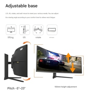 49 inch siêu rộng giám sát Màn hình 5K màn hình cong với PIP pbp USB Loại C cho trung tâm an ninh - Product Image 5