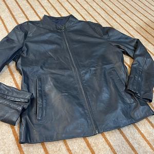 Veste en cuir véritable pour femme avec motif solide à fermeture éclair logo tissé pour la saison de printemps ou d'hiver - Product Image 1