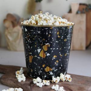 ถังป๊อปคอร์นโลหะสีดำ2.6L ขนาด175x170มม. สำหรับใช้ในอุตสาหกรรมอาหาร - Product Image 2