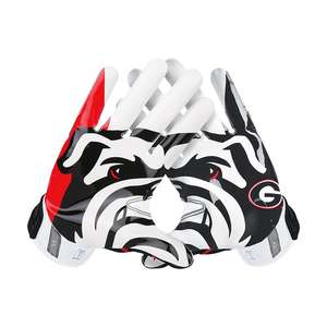 Guantes de Receptor de Fútbol Americano de Cuero Sintético Suave y Cómodo - Product Image 4