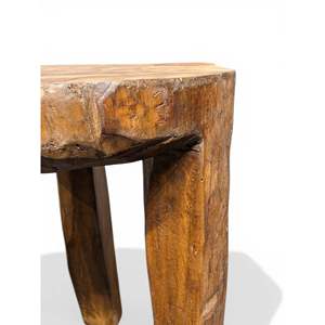 Naga <b>Rustic</b> Handmade Wood <b>Side</b> <b>Table</b> for Living Room General Home Furniture Use - Product Image 3