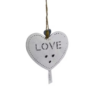 Adornos Navideños Colgantes en Forma de Corazón, Decoración Navideña Cortada con Láser, Regalo de Navidad, Decoración para el Hogar - Product Image 1