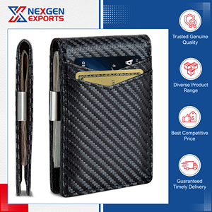 Cartera de Cuero PU de Diseño Clásico y Calidad Premium para Hombre, Tarjetero con Clip, Forro Corto de Poliéster, Alta Calidad - Product Image 3