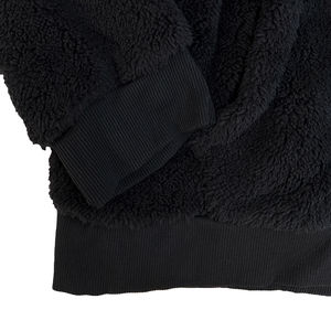 New Custom Heavyweight <b>Sherpa</b> Fleece <b>Hoodie</b> Vintage Hooded Sweatshirt No String Oversized Hoodies for Men - Product Image 6