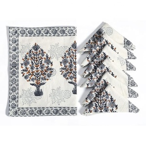 Elegant Double-Sided Washable 100% Cotton Customizable Waterproof Anti-scalding Non-slip Heat Insulation <b>Table</b> Mat Placemat - Product Image 2