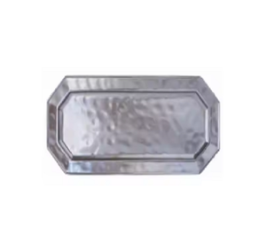 Prix moins cher Plateau rectangulaire Incassable Plateau en acier inoxydable 410 Plateau de service alimentaire - Product Image 1