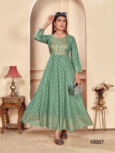 Meilleure vente de robe Kurti unique et de créateur avec ourlet asymétrique Fashion Forward pour l'exportation mondiale depuis l'Inde - Product Image 5