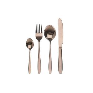 Ensemble de 4 cuillères à couverts en acier inoxydable idéales pour la cuisine, la table, la maison, la fête, les couverts plaqués argent poignée élégante - Product Image 2