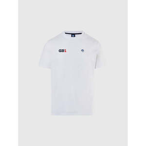 T-Shirt Fitness North Sails GB1 Bianco per Uomo, 100% Cotone Jersey, Maniche Corte, Design Basic Bollo, 230g, T-Shirt Stampata - Product Image 6