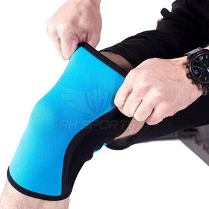 Genouillère en néoprène solide de 7 mm pour la sécurité du fitness, support d'haltérophilie antidérapant, genouillère de compression de 5/7mm - Product Image 4
