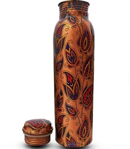 Copper Customized Copper <b>Water</b> <b>Bottle</b> Dinnerware Hotel Health Beneficial <b>Water</b> Drinks <b>Bottle</b> - Product Image 2