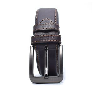 Nouvelle ceinture en cuir véritable vintage carrée avec boucle en cuivre, réglable à la taille, écologique, de haute qualité, fabriquée au Pakistan - Product Image 2