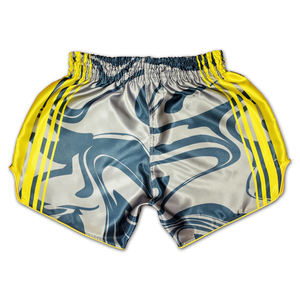 Pantalones Cortos de Entrenamiento de Artes Marciales de Sublimación, Muay Thai, Boxeo, Material Satinado, Elástico, Secado Rápido, Transpirable, OEM - Product Image 2