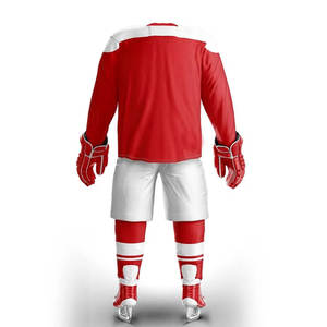 Tenue d'équipe de hockey sur glace, uniforme de hockey sur glace de haute qualité, couleur personnalisée, uniforme de hockey sur glace 100% polyester, en vente en ligne - Product Image 6