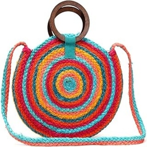 Nouvelle arrivée Sac à main en jute à poignée en bois fabriqué à la main avec des sacs tissés à la main uniques pour un usage décontracté et formel - Product Image 1