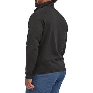 Haute qualité hommes pull polaire sweat 100% polyester recyclé tricoté polaire fermeture éclair veste d'hiver - Product Image 4