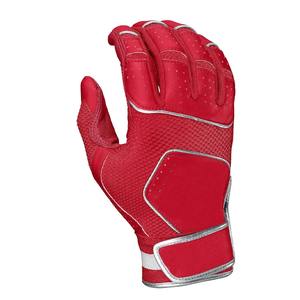 Guantes de bateo de béisbol y softbol de cuero suave con logotipo personalizado, superagarre, diseño transpirable, uso profesional, cierre de bucle de gancho - Product Image 5