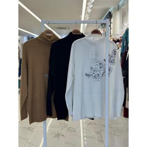 Pull en tricot décontracté avec détails brodés pour la saison d'automne - 1340 - Product Image 2