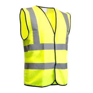 Gilet de sécurité réfléchissant pour travailleur d'urgence fabriqué en usine avec matériau imperméable et bandes haute visibilité - Product Image 2