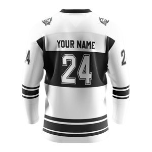 Venta al por mayor 100% poliéster camisetas de hockey sobre hielo sublimación completa impresión Reversible colorida camiseta de hockey con servicio OEM - Product Image 6