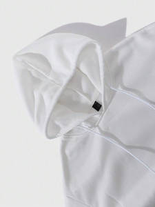 Survêtements d'hiver légers et écologiques personnalisés Regular Fit pour hommes survêtements à broderie abîmée Ensemble de jogging évasé deux pièces - Product Image 4