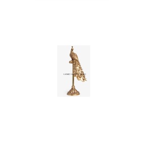 Statue de table fantaisie de la plus haute qualité en métal Accent décoratif créatif couleur or brillant poli Look attrayant Design rustique - Product Image 6