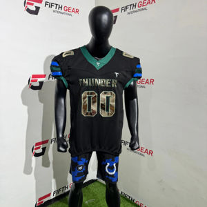 TF Personnalisé 2024 Élégant Sublimation Football Américain Porter des Uniformes Entièrement Personnalisation Broderie Football Américain Maillots - Product Image 1