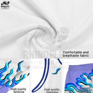 ชุดบาสเก็ตบอล100% ทำจากโพลีเอสเตอร์ชุดบาสเก็ตบอลสไตล์ใหม่ออกแบบได้ตามต้องการ - Product Image 3