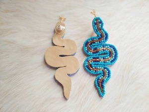 Pendientes Jhumki Budistas de Moda de Jeweljunk HUSSAIN CRAFTS, Cuentas de Algodón con Acabado Oxidado, Ligeros, Hechos a Mano, para Fiestas - Product Image 5