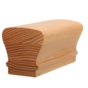 Personalización directa de fábrica profesional Roble blanco 7222 Carril de extremo COPED Accesorio de pasamanos de goma para todos los tipos de escaleras - Product Image 1