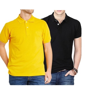 เสื้อโปโลแขนสั้นผู้ชายสีทึบออกแบบโลโก้ได้ตามที่ต้องการ - Product Image 2