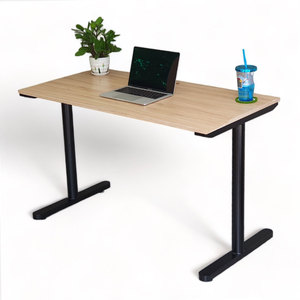 TIO HBTO020 Assembly System 120x60cm Plywood <b>Computer</b> <b>Desk</b> with Iron Legs - Product Image 1