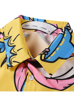 Camisetas de moda coreana Vintage de verano para mujer, blusas holgadas bonitas de manga corta con estampado floral, camisas con estampado estético para adolescentes - Product Image 4