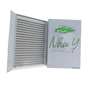 Pestañas Postizas Sintéticas Pre-fabricadas XXL XL 20/40 que Brillan en la Oscuridad, Grosor de 0.15mm, Extensiones de Volumen 2D 20D, Base Puntiaguda, Personalizables - Product Image 5