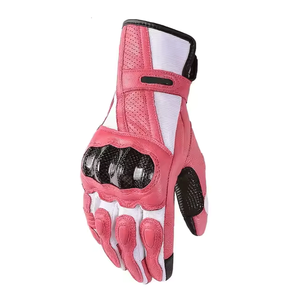 Hot Selling Custom Men's Cowhide Leather Motorbike Gloves Premium Quality Winter Waterproof Breathable Motorcycle Racing Gloves - Product Image 2