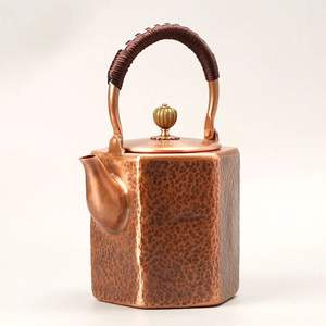 หม้อกาแฟทองแดงทำด้วยมือขนาดใหญ่พร้อมด้วยงานฝีมือที่สวยงามเหมาะสำหรับการชงกาแฟและเพิ่มบรรยากาศในห้องครัว - Product Image 3