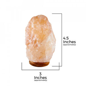 Lámparas de Sal del Himalaya Rosadas, de Cristal Natural de Pakistán, con Base de Madera para Decoración - Product Image 2